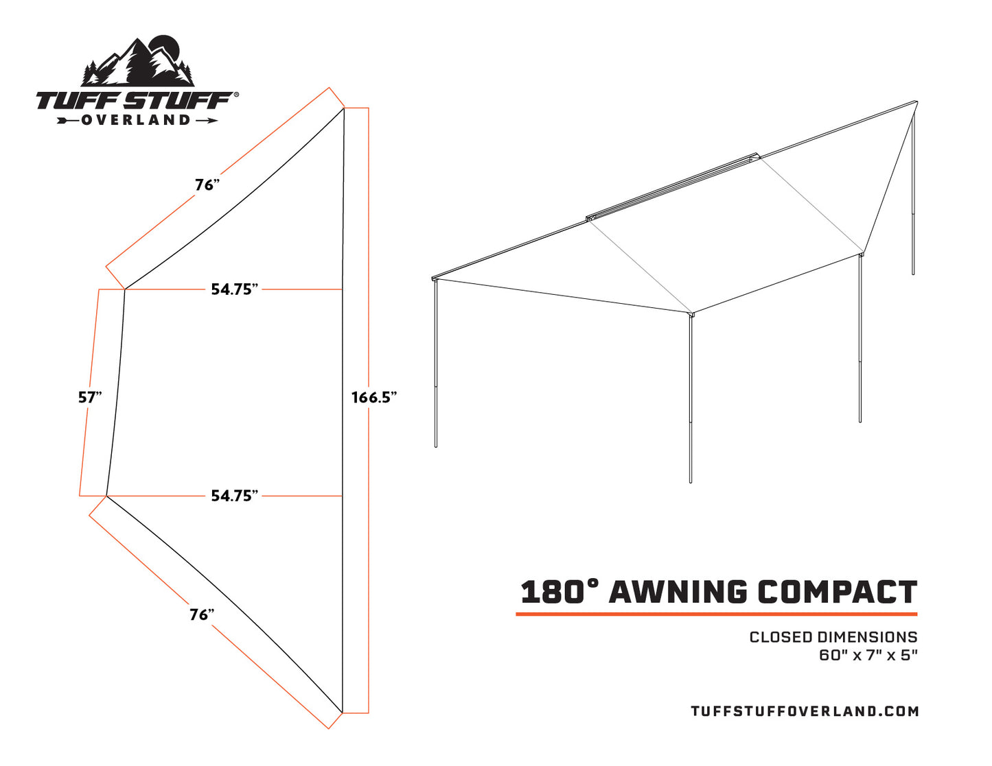 180 DEGREE AWNING, XL, DRIVER OR PASSENGER SIDE, C-CHANNEL ALUMINUM, OLIVE