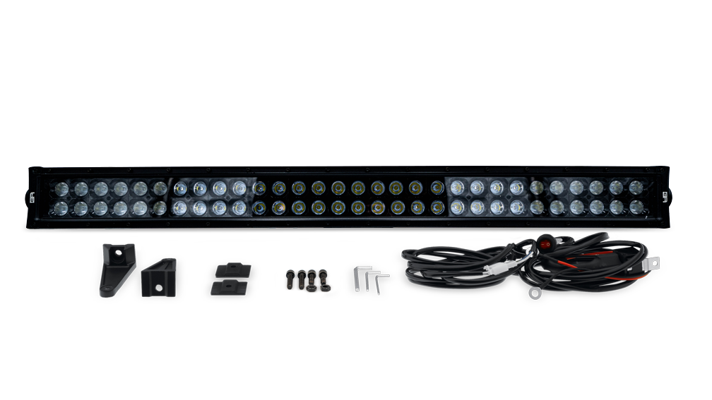 20" BLACKOUT LED LIGHT BAR COMBO BEAM WITH WIRE HARNESS