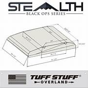 Tuff Stuff® Overland Stealth Black Ops Series™ Aluminum Shell Rtt, Black